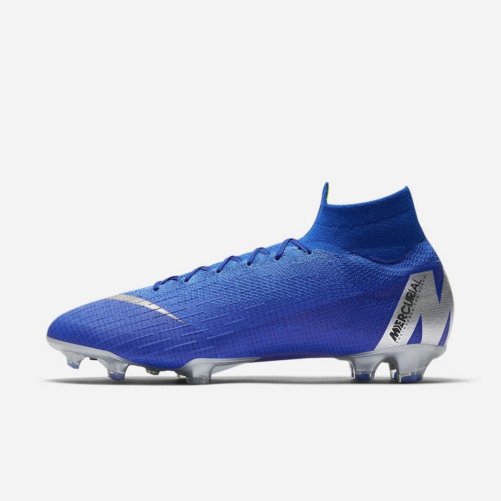 Crampon De Foot Nike Superfly 6 Elite FG Bleu 6459-103 Racer Blue/Black/Metallic Silver Femme | CIE-40823064